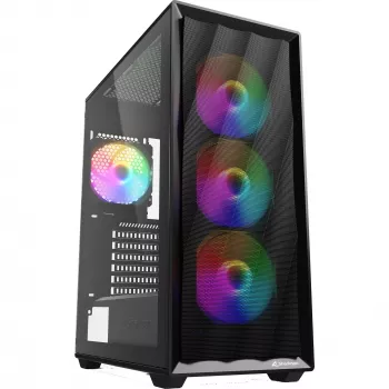 Κουτί υπολογιστή Sharkoon VK4 Rainbow ATX Μαύρο