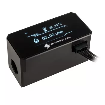Μετρητής ροής Barrow FBFT08 B – Οθόνη OLED, μαύρο