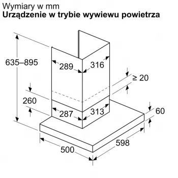 Απορροφητήρας BOSCH DWB63BC60