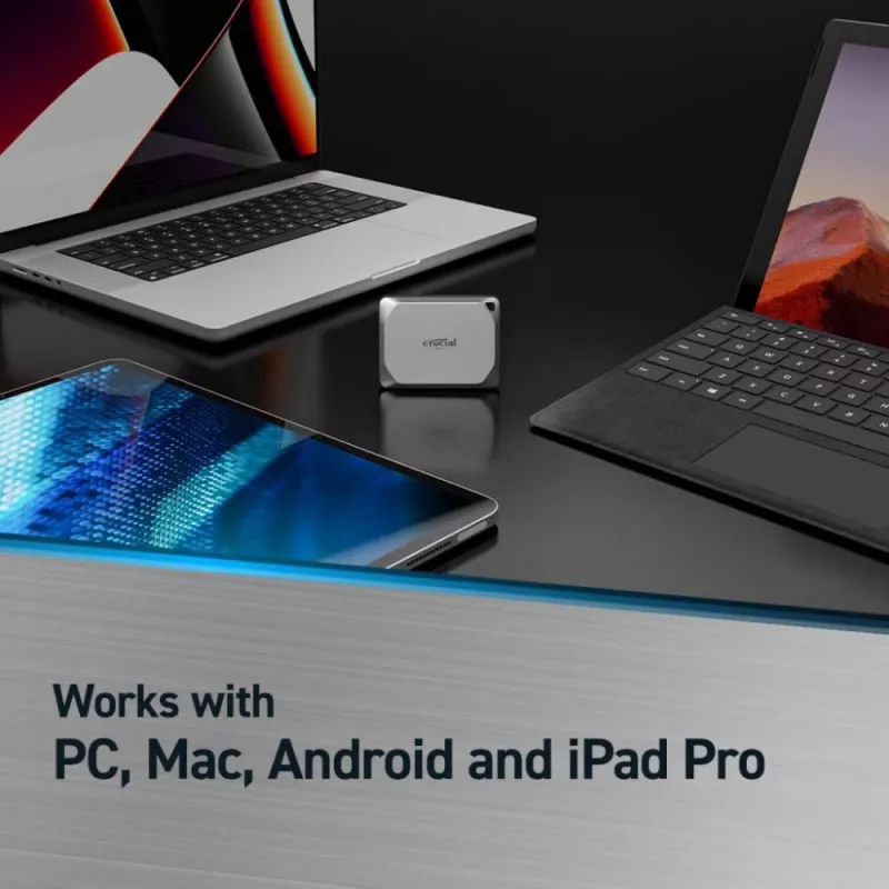 Crucial X9 Pro 4TB Εξωτερικός USB 3.2 Gen2 Type-C Φορητός SSD