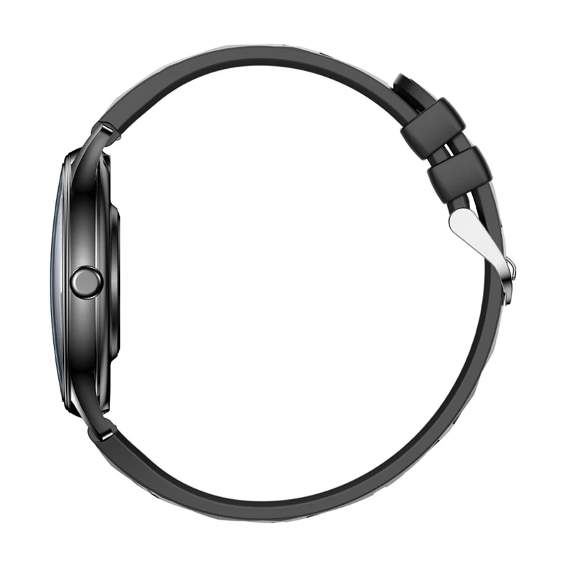 Smartwatch Colmi L28 με Μαύρο Σιλικόνης και Μαύρο Δερμάτινο Λουράκι