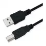 Καλώδιο USB 2.0 ROLINE RM, Type A-B, μαύρο, 1,8 m