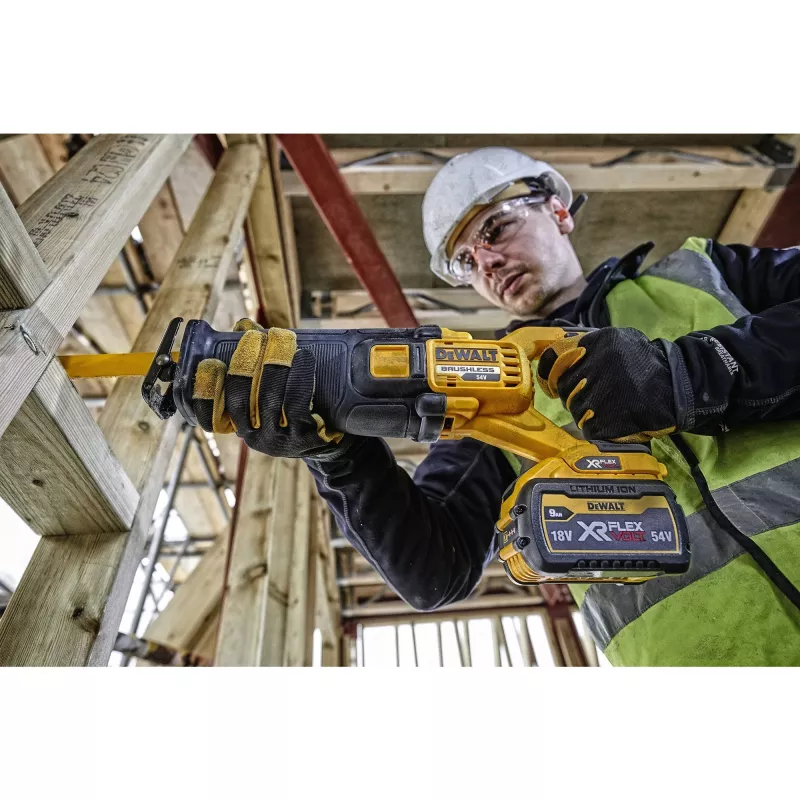 DEWALT DCS389NT σπαθοπρίονο FlexVolt 54V TSTAK μαύρο, κίτρινο
