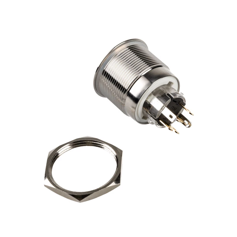 DimasTech αντιβανδαλικός διακόπτης πίεσης 25 mm Silverline Dot RGB PD216