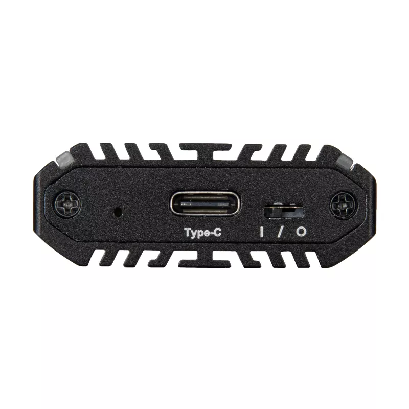 Θήκη SSD M.2 SilverStone SST-MS13, USB 3.2 Gen 2, οθόνη κατάστασης RGB LED, μαύρη