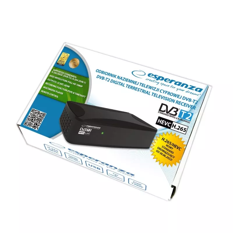 Esperanza EV108R Καλώδιο TV Set-Top-Box Μαύρο