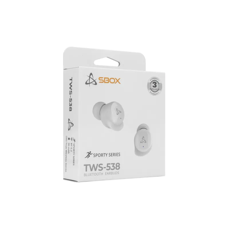 Ακουστικά SBOX EB-TWS538 λευκό