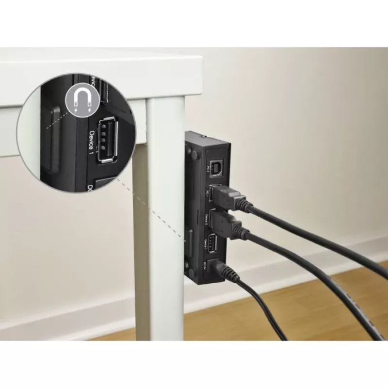 DeLOCK 11492 Διακόπτης δεδομένων υπολογιστή USB Type-A σε USB Type-B 0,48 Gbit/s