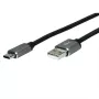 Καλώδιο USB ROLINE 11029029 USB 2.0 3m USB A USB C μαύρο ασημί