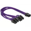 DeLOCK Καλώδιο PCI Express 6-Pin - 2 x 8-Pin 0,3 m