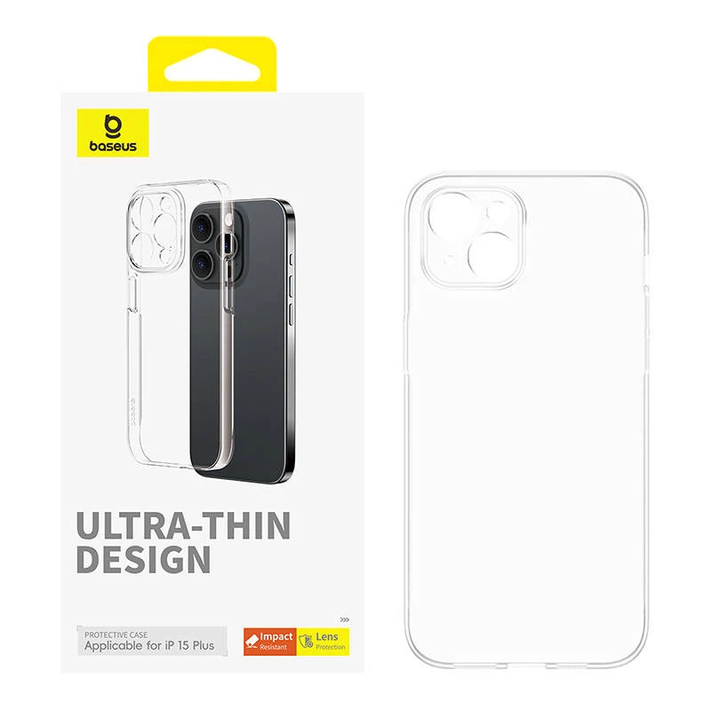 Θήκη κινητού Baseus OS‑Lucent Series για iPhone 15 Plus, διαφανής, λεπτή