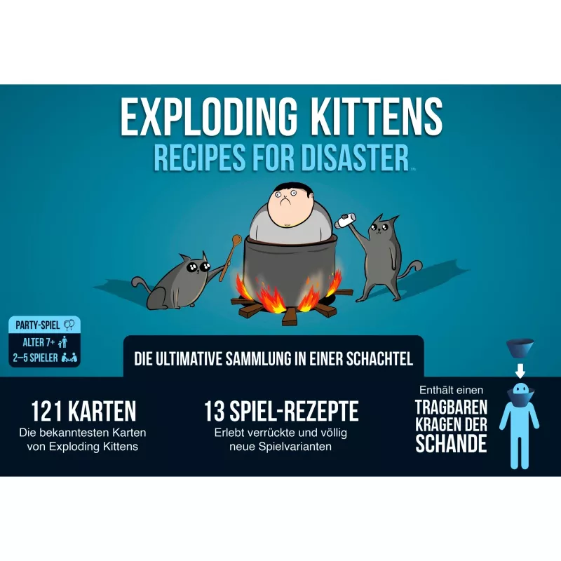Exploding Kittens - Recipes for Disaster, Παιχνίδι με κάρτες