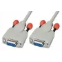 Lindy 3m καλώδιο null modem σειριακό καλώδιο λευκό 9 ακίδων D-Sub