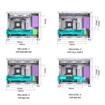 Κουτί PC Jonsbo D31 STD Midi Tower λευκό