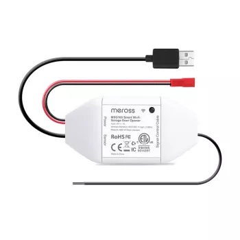 Έξυπνος διακόπτης γκαραζόπορτας Meross MSG100HK συμβατός με HomeKit — έλεγχος μέσω WLAN για γκαραζόπορτα μονής πόρτας