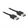 Καλώδιο USB DeLOCK 1m USB 2.0 A μαύρο