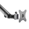 Βραχίονας οθόνης SILVERSTONE SST-ARM13 — μεμονωμένος ρυθμιζόμενου ύψους βραχίονας συμβατός με VESA, ασημί