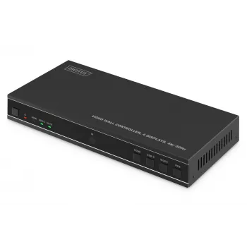 Ελεγκτής Video Wall DIGITUS DS-55358 – 4 οθόνες, έως 4K (3840×2160) @30Hz, DisplayPort 1.2a, μεταλλικό κουτί, χειριστήριο με κουμπιά