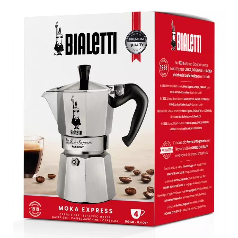 Bialetti Moka Express Καφετιέρα Moka 0,23 L Αλουμίνιο