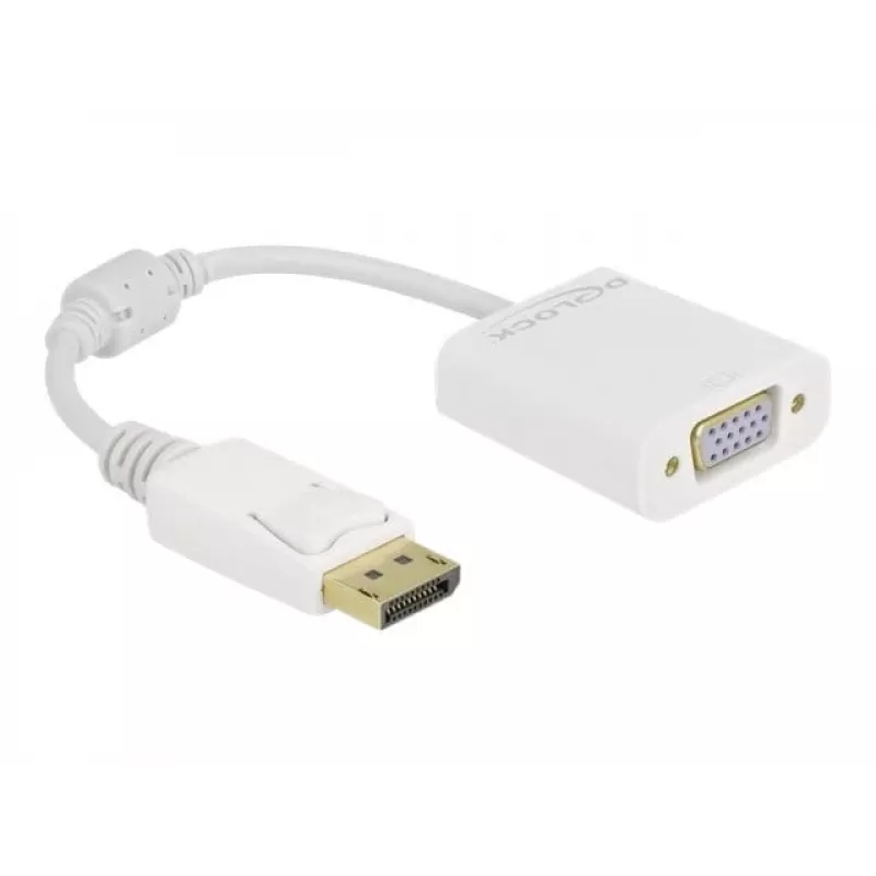 Προσαρμογέας DisplayPort 1.2 αρσενικό σε VGA θηλυκό DeLOCK 61007