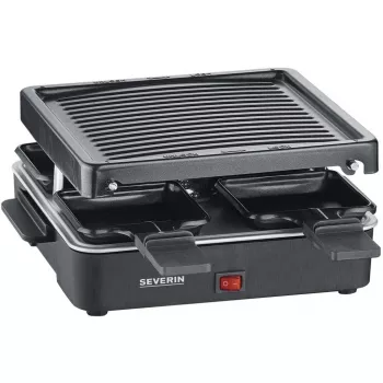 Severin Mini Raclette Grill 4 μικρά αντικολλητικά τηγανάκια 600 W
