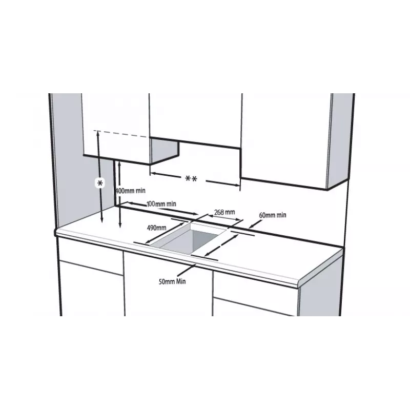 Beko HDCC32200X εστία εντοιχιζόμενη επαγωγική ζωνών 2 ζώνη(-ες)