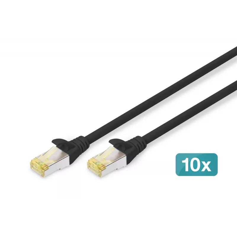 Καλώδιο δικτύου Digitus CAT 6A S/FTP RJ-45 2m μαύρο