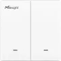 Διακόπτης τοίχου Milesight WS502-868M-3W-W11-EU LoRaWAN 3-σύρμα 2-πλήκτρα για έλεγχο φωτισμού