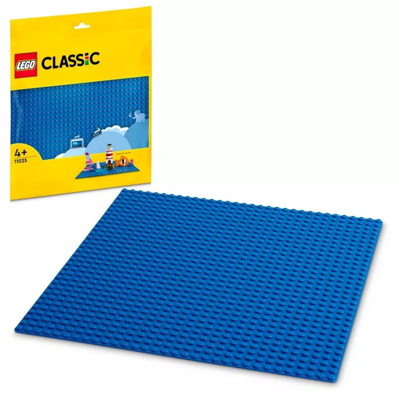 Πλάκα κατασκευής LEGO 11025 — μπλε βάση 32x32 θηλές, 250×250 mm