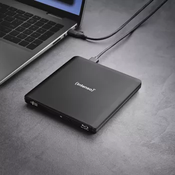 Intenso EOD 500BD Slim εξωτερικός εγγραφέας Blu-ray, USB 3.2 Gen 1, μαύρο