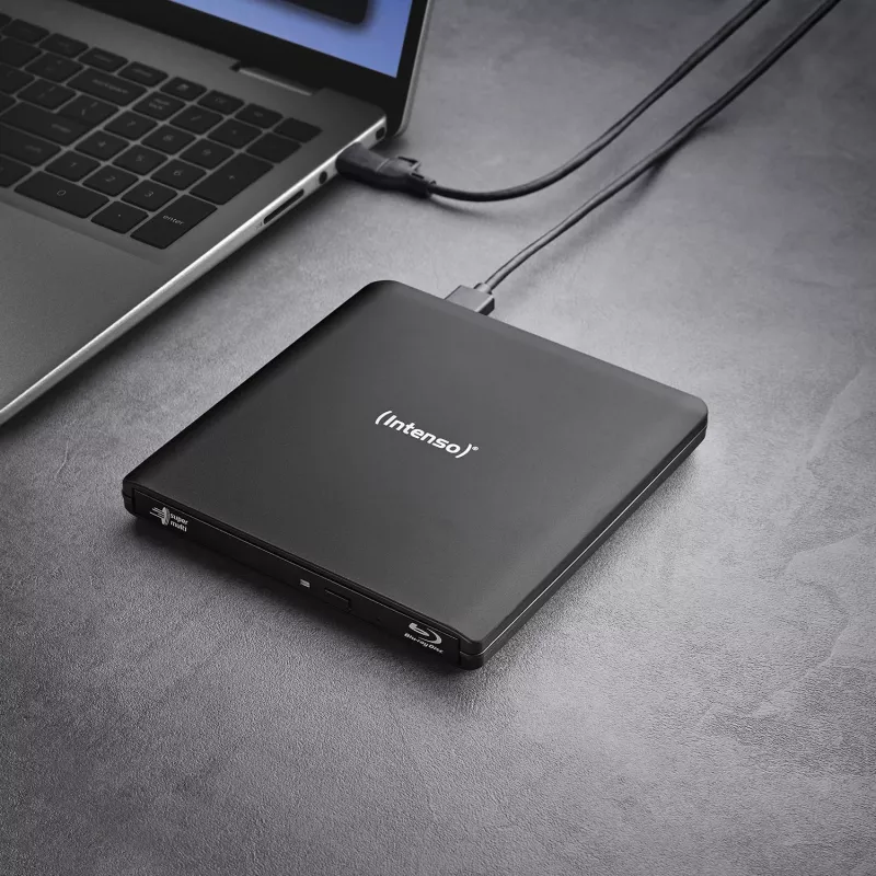 Intenso EOD 500BD Slim εξωτερικός εγγραφέας Blu-ray, USB 3.2 Gen 1, μαύρο