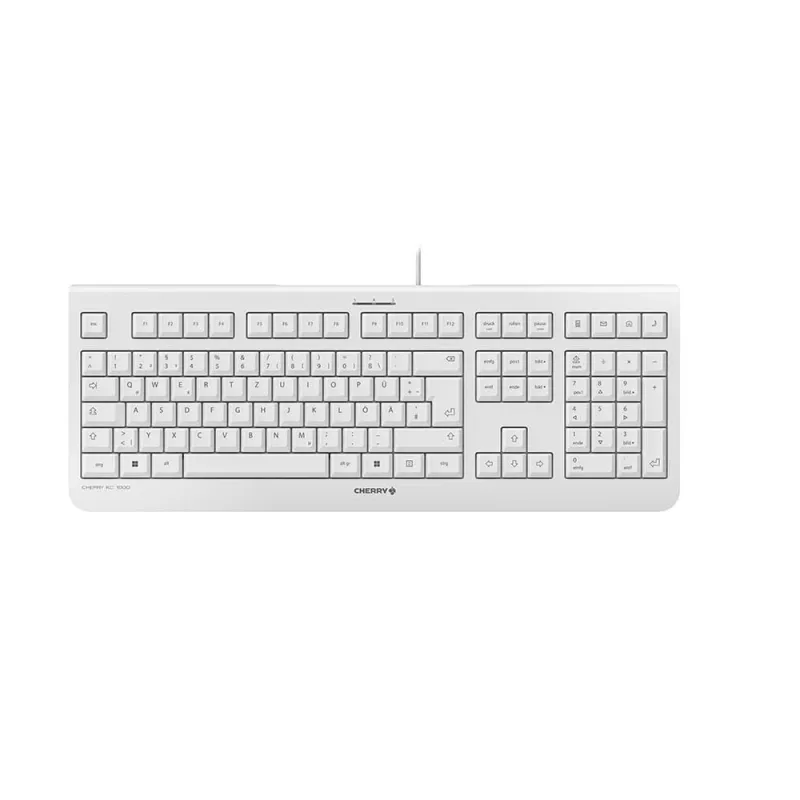 Πληκτρολόγιο CHERRY KC 1000 Γραφείου USB QWERTZ Γερμανικό Γκρι