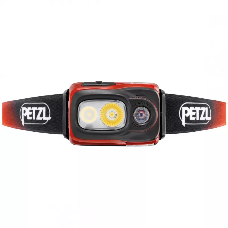 Petzl SWIFT RL μαύρο, πορτοκαλί, λευκό φακός κεφαλής LED