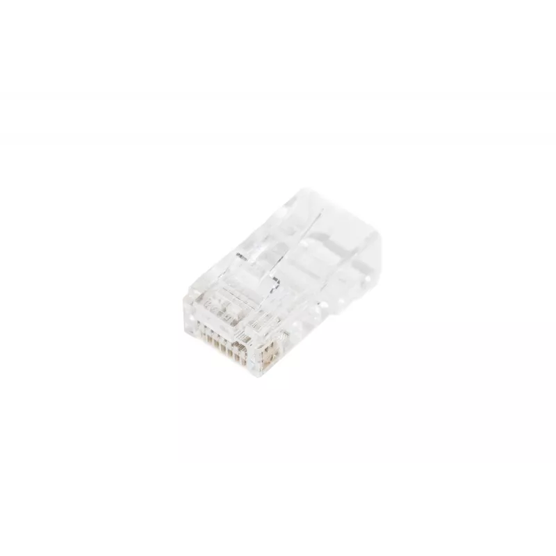 DIGITUS RJ45 Modular Plug (8P8C) Pass-through, CAT 5e, Unshielded, AWG 26-24, 100 Τεμάχια (X-ML-5U-EZ)