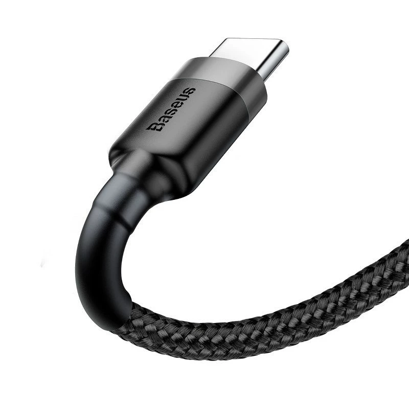 Baseus Cafule USB σε USB-C 3A 1m (γκρι-μαύρο)