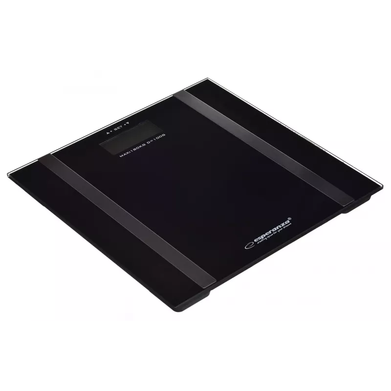 Ζυγαριά μπάνιου Esperanza EBS018K – ηλεκτρονική, 180 kg, μαύρη