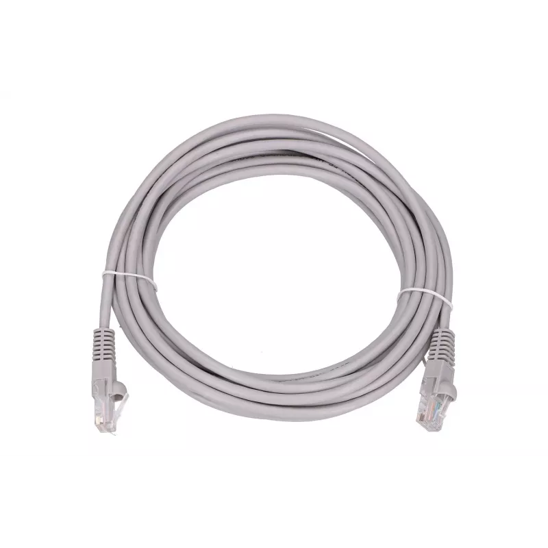 Καλώδιο Patch δικτύου Extralink Cat5e UTP 5 m — RJ-45 σε RJ-45, γκρι
