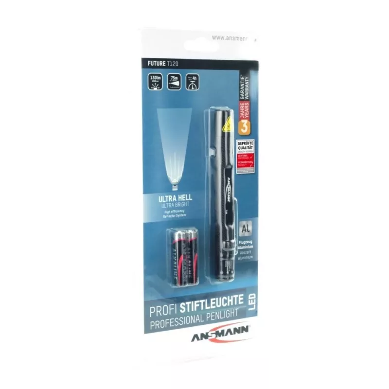 Ansmann Future T120 Μαύρος Στυλό-φακός LED