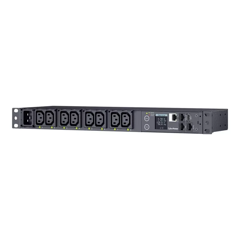 CyberPower PDU41005 Μονάδα διανομής ισχύος (PDU) 8 έξοδοι AC 1U Μαύρο