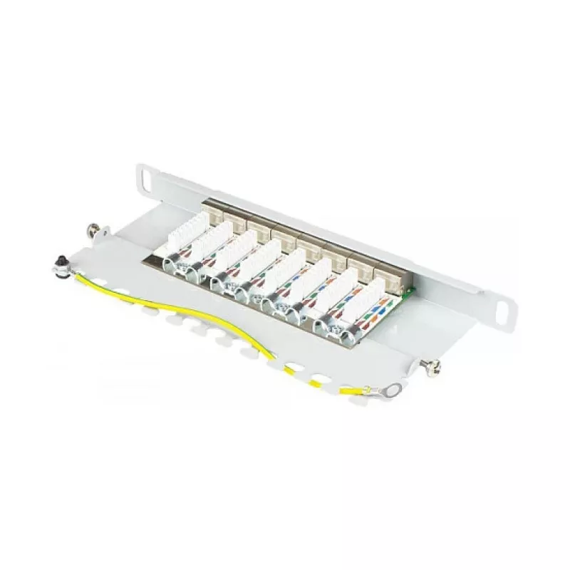 Good Connections patch panel 10Cat. 6A 8-P. 0,5HE ανοιχτό γκρι