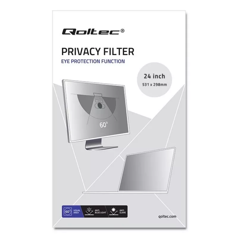 Φίλτρο προστασίας οθόνης Qoltec 51060 για οθόνη 61 cm (24 ίντσες)