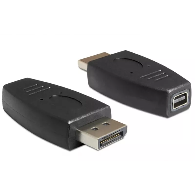 DeLOCK - Προσαρμογέας DisplayPort - DisplayPort (M) σε Mini DisplayPort (W) - μαύρο