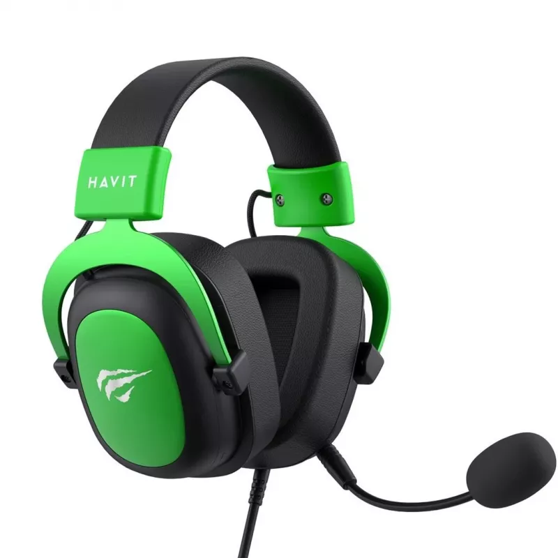 Havit H2002d headset ενσύρματο με κεφαλοταινία gaming μαύρο, πράσινο