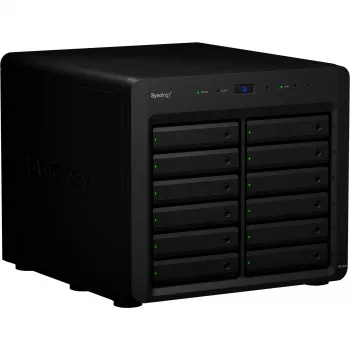 Θήκη HDD/SSD Synology DX1222 12 δίσκοι 192 TB Μαύρο