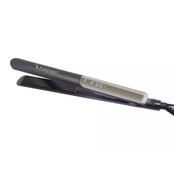 Beper P301PIS200 ισιωτική μαλλιών, κεραμικές πλάκες, 130-230°C, 6 ρυθμίσεις θερμοκρασίας, μαύρο/γκρι