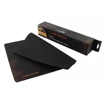 Mousepad ESPERANZA EA146R — λαστιχένιο gaming pad 440 × 354 × 4 mm, αντιολισθητική βάση, μαύρο/κόκκινο