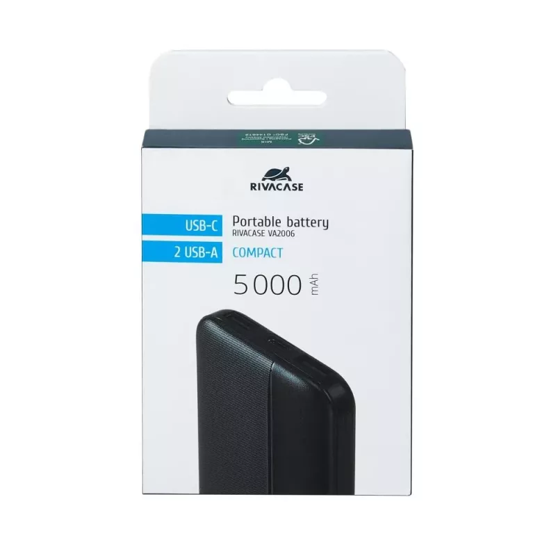 Powerbank USB 5000MAH/VA2006 μαύρο Rivacase