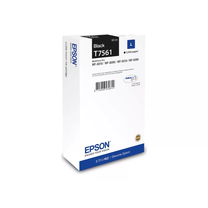 Epson C13T75614N δοχείο μελανιού 1 τεμ. γνήσιο μαύρο