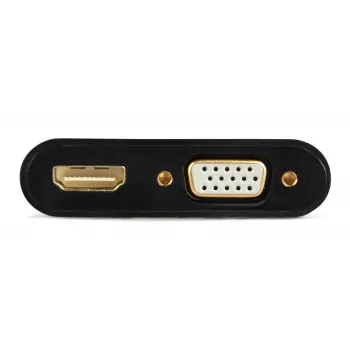 Προσαρμογέας HDMI σε VGA GEMBIRD A-HDMIM-HDMIFVGAF-01, Βύσμα HDMI σε έξοδο VGA, 0,15 m, μαύρος