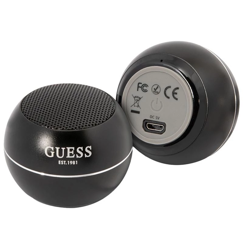 Φορητό ηχείο Guess Mini ηχείο Bluetooth 3 W μαύρο